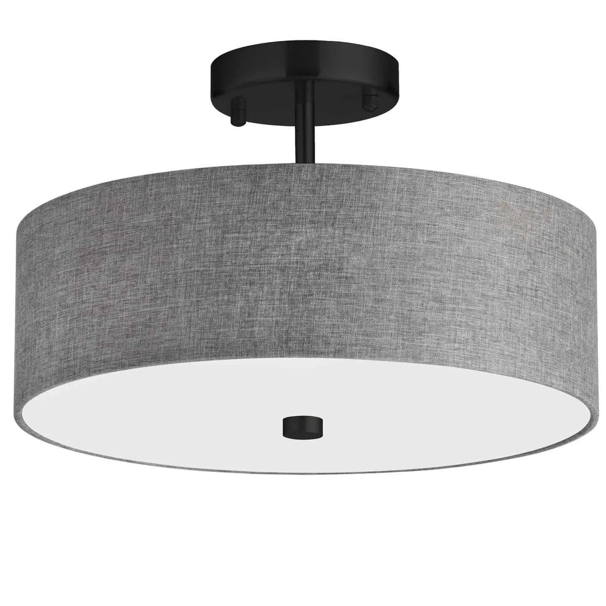 Dainolite - Everly Semi-Flush Mount - 571-143SF-MB-GRY | Montreal Lighting & Hardware