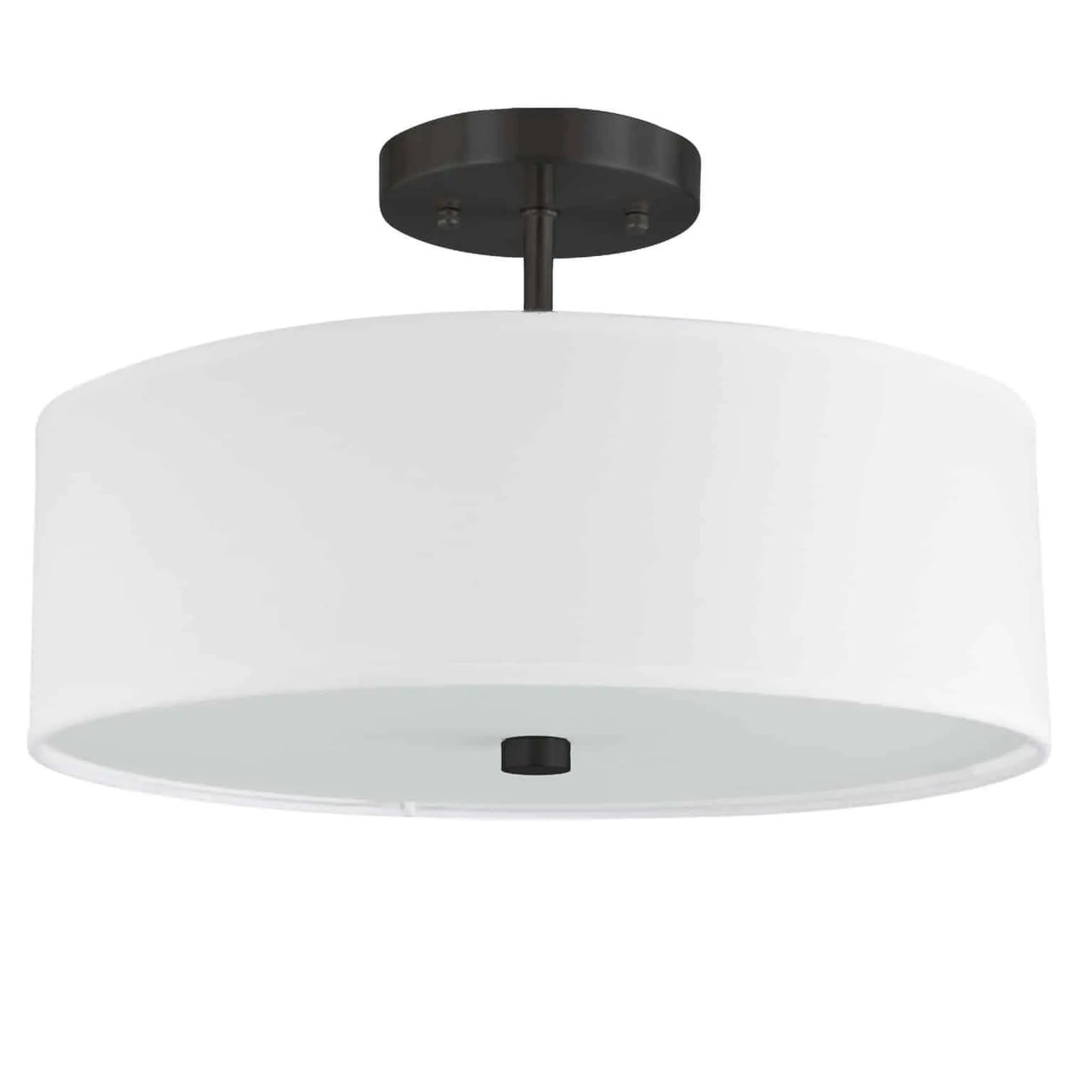 Dainolite - Everly Semi-Flush Mount - 571-143SF-MB-WH | Montreal Lighting & Hardware