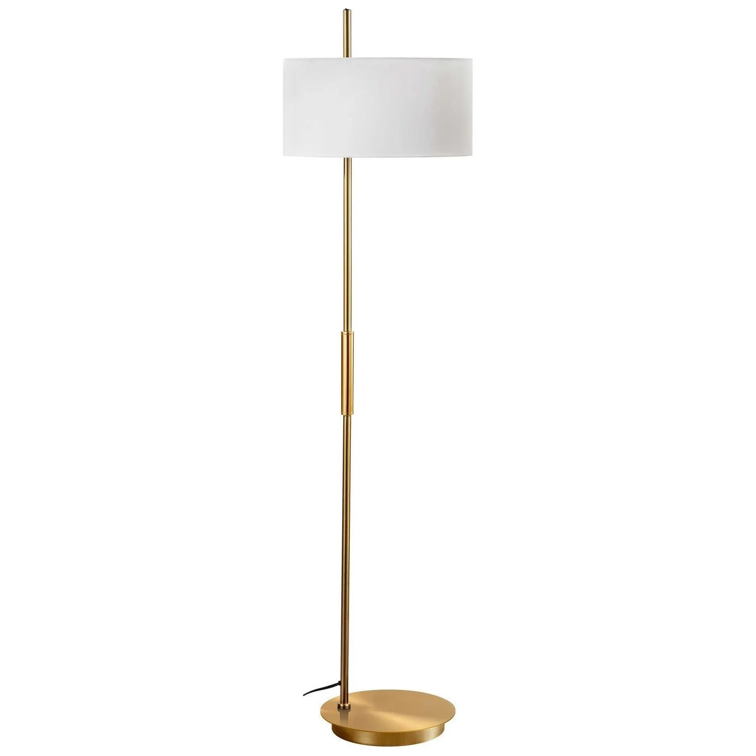 Dainolite - Fitzgerald Floor Lamp - FTG-622F-AGB-WH | Montreal Lighting & Hardware