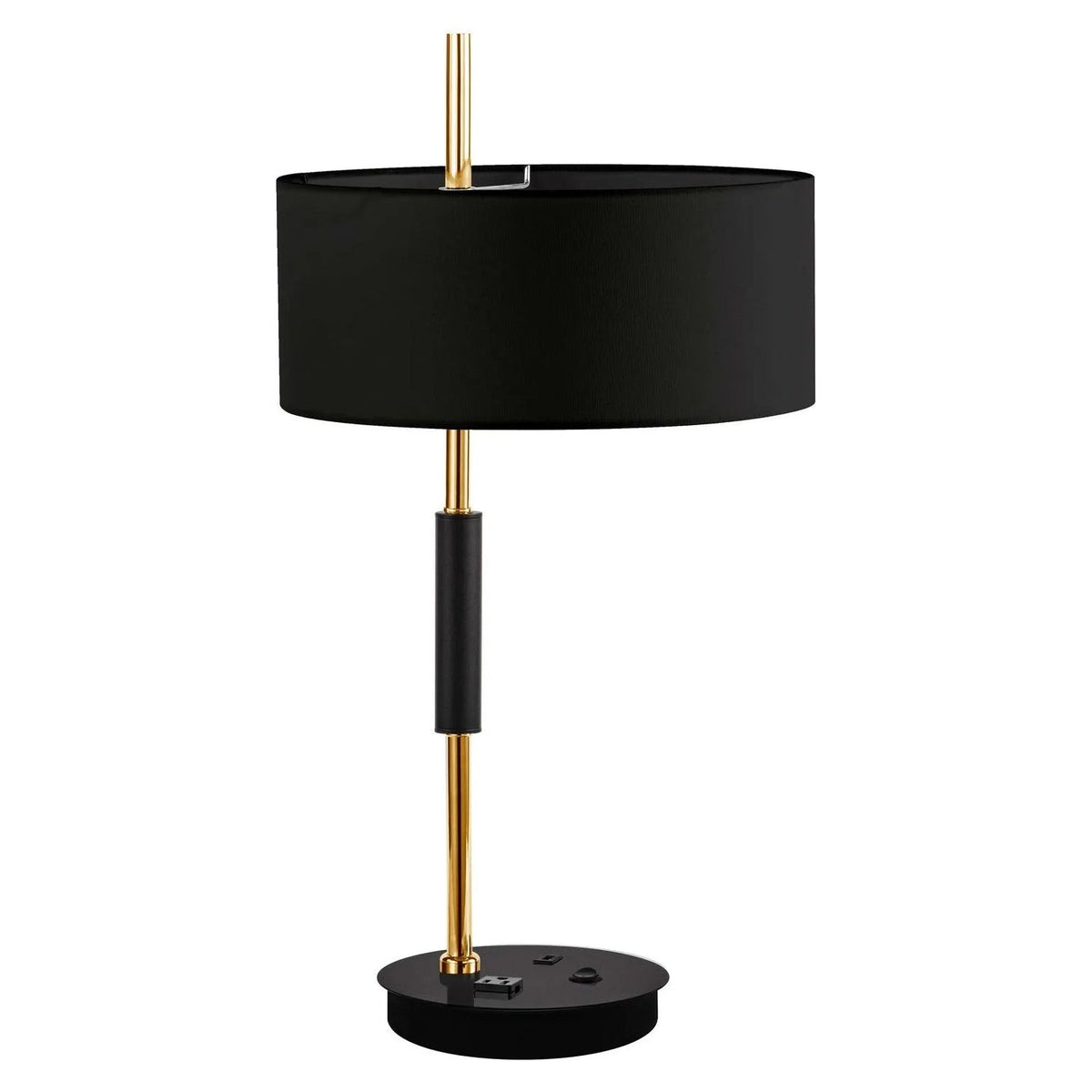 Dainolite - Fitzgerald Table Lamp - FTG-261T-MB-AGB-BK | Montreal Lighting & Hardware