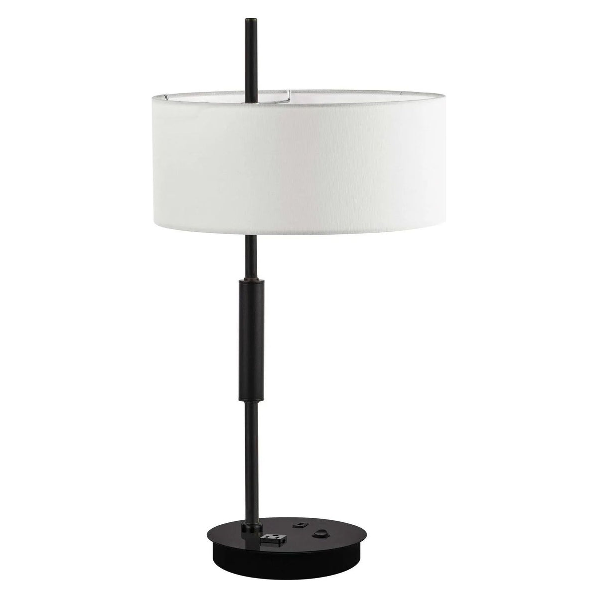 Dainolite - Fitzgerald Table Lamp - FTG-261T-MB-WH | Montreal Lighting & Hardware