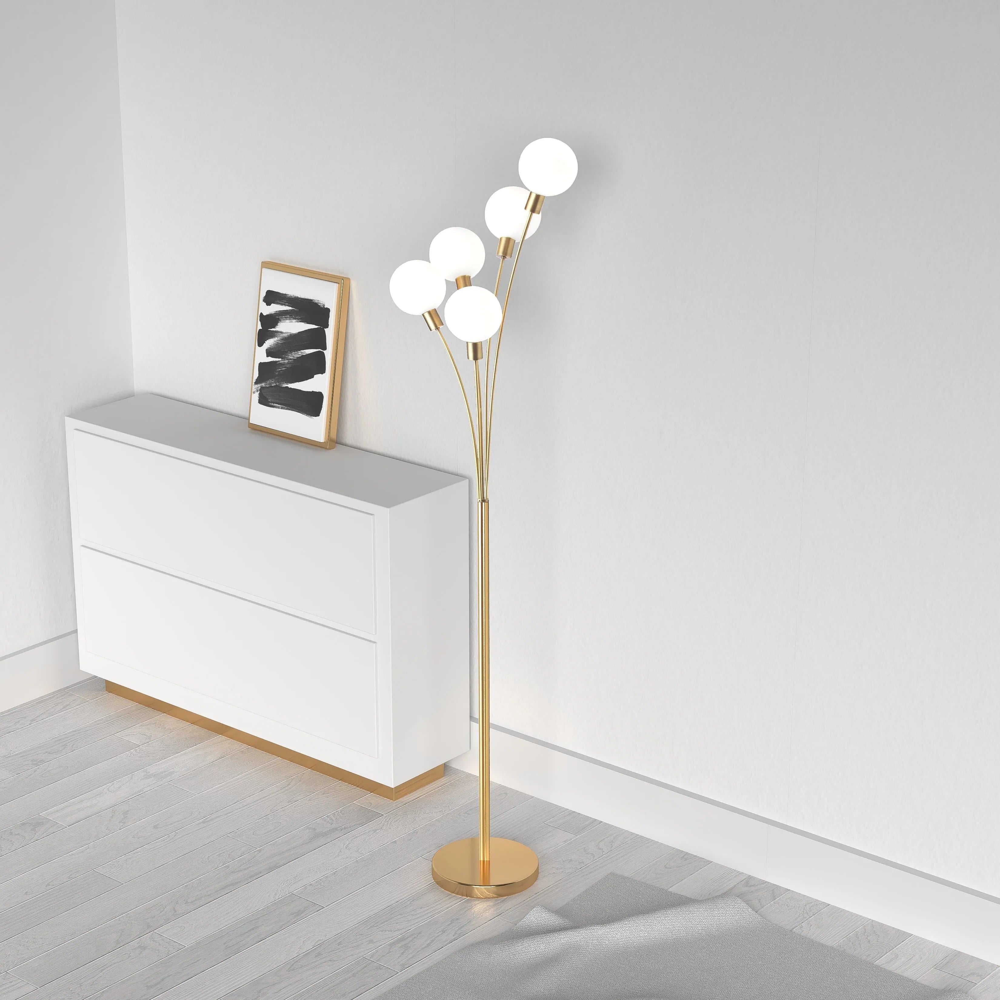 Dainolite - Floor Lamp 306F - 306F-AGB | Montreal Lighting & Hardware