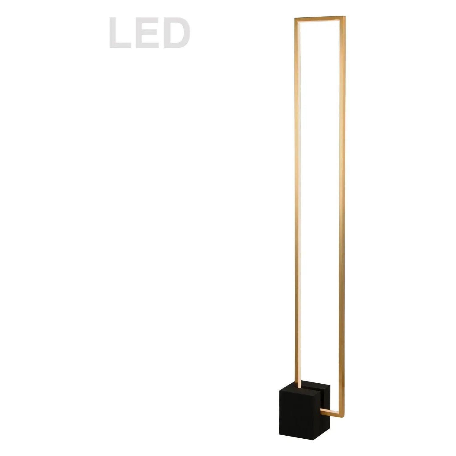 Dainolite - Florence LED Floor Lamp - FLN-LEDF55-AGB-MB | Montreal Lighting & Hardware