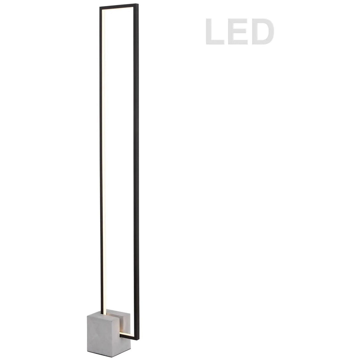 Dainolite - Florence LED Floor Lamp - FLN-LEDF55-MB | Montreal Lighting & Hardware