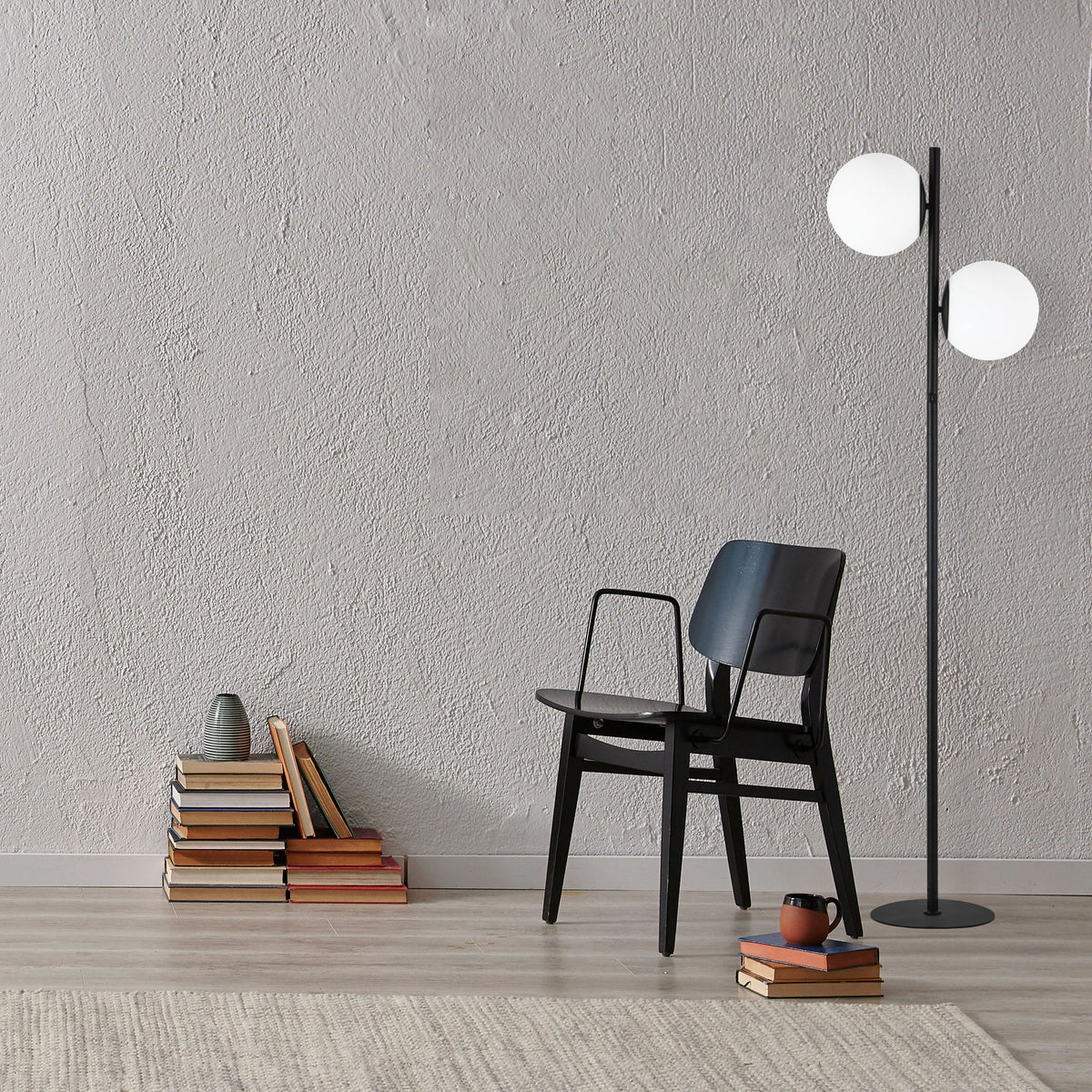 Dainolite - Folgar Floor Lamp - FOL-662F-AGB | Montreal Lighting & Hardware