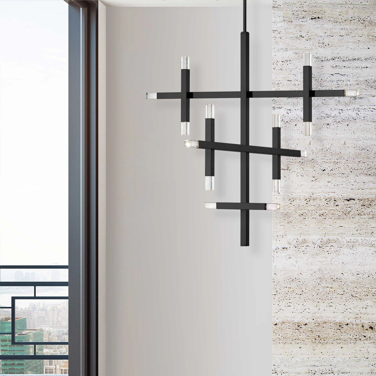 Dainolite - Francesca LED Chandelier - FCS-3656C-AGB | Montreal Lighting & Hardware