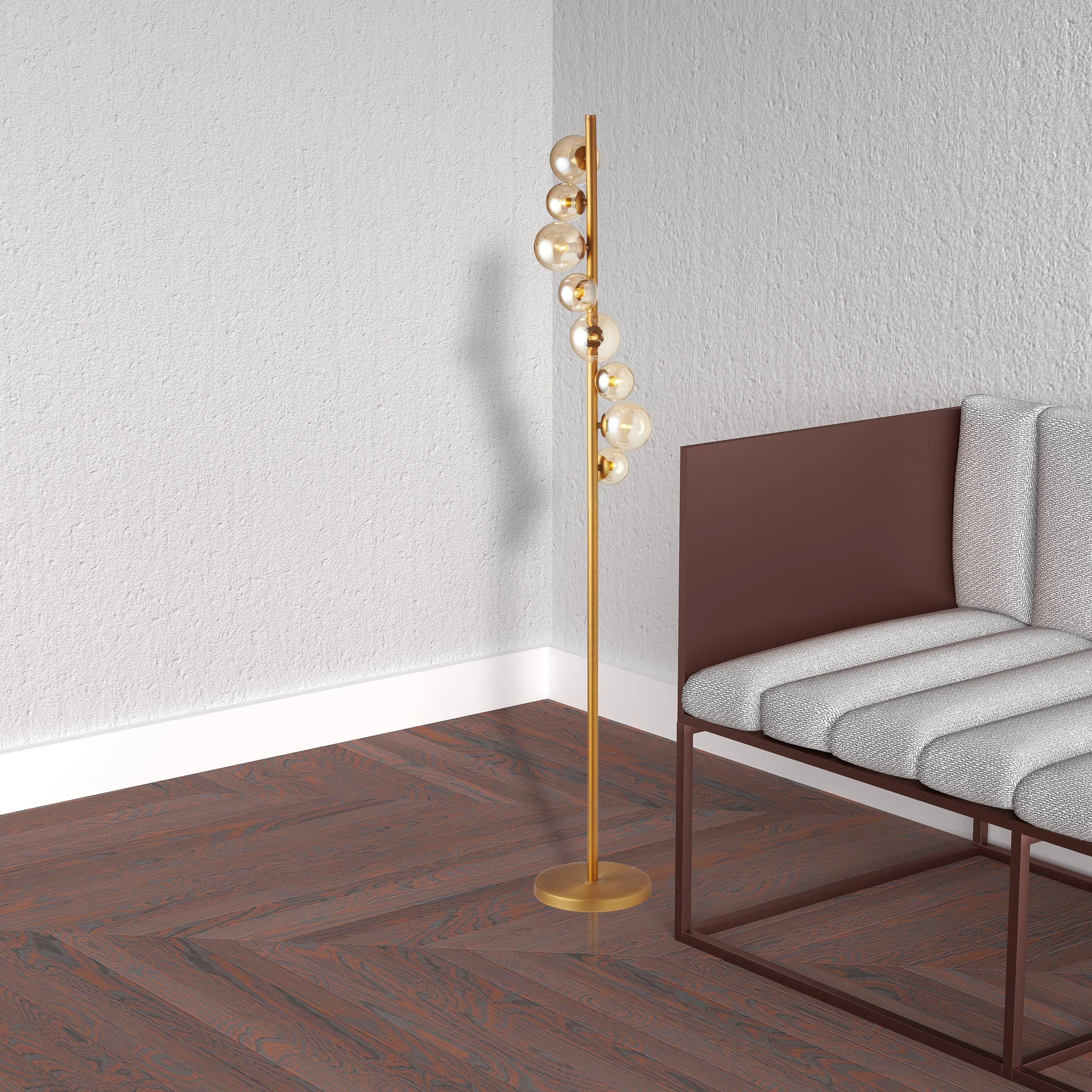 Dainolite - Glasgow Floor Lamp - GLA-638F-VB | Montreal Lighting & Hardware