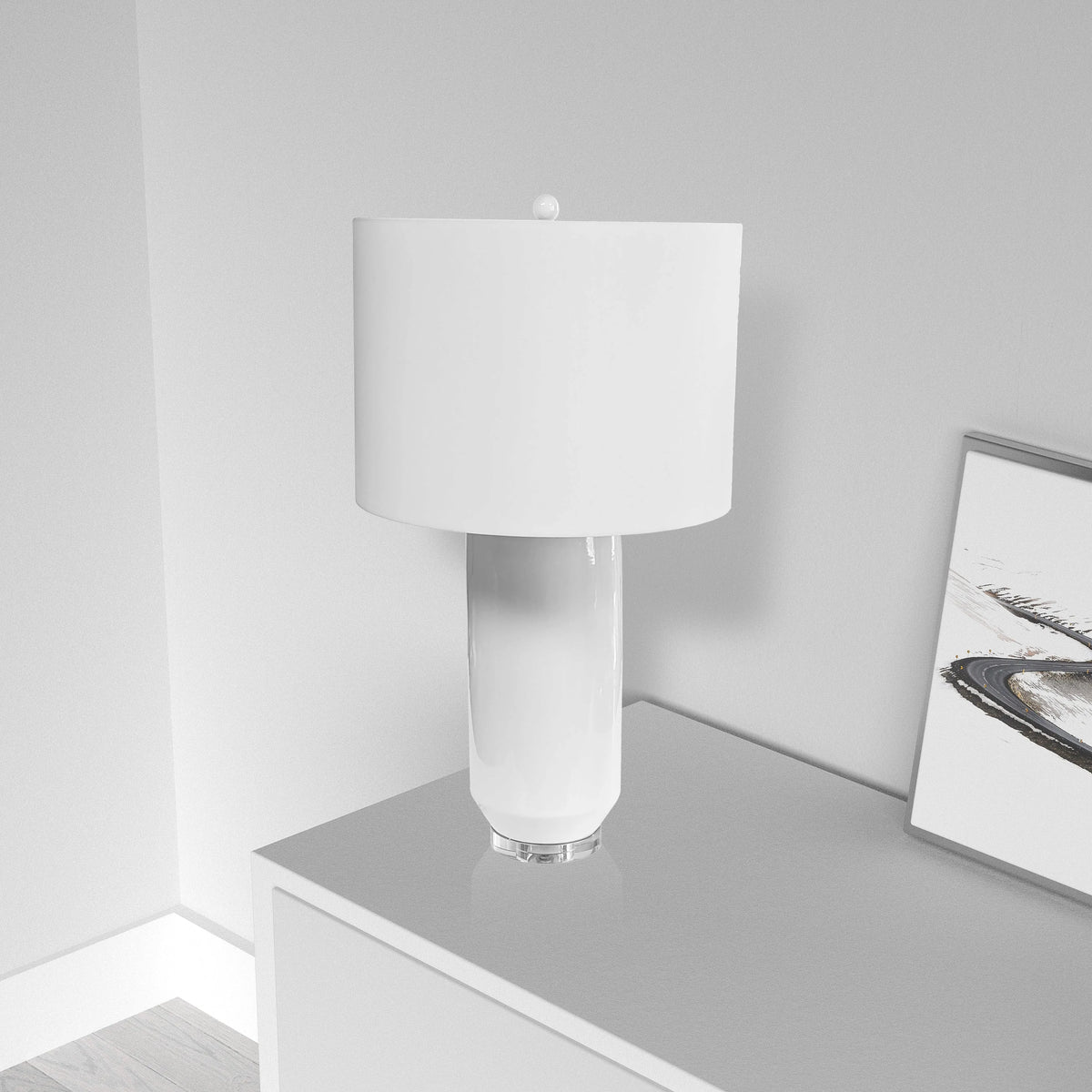 Dainolite - Goliath Table Lamp - GOL-301T-WH | Montreal Lighting & Hardware