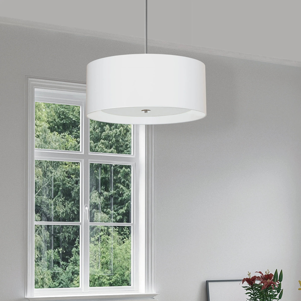 Dainolite - Helena Pendant - HEL-224P-PC-BW | Montreal Lighting & Hardware