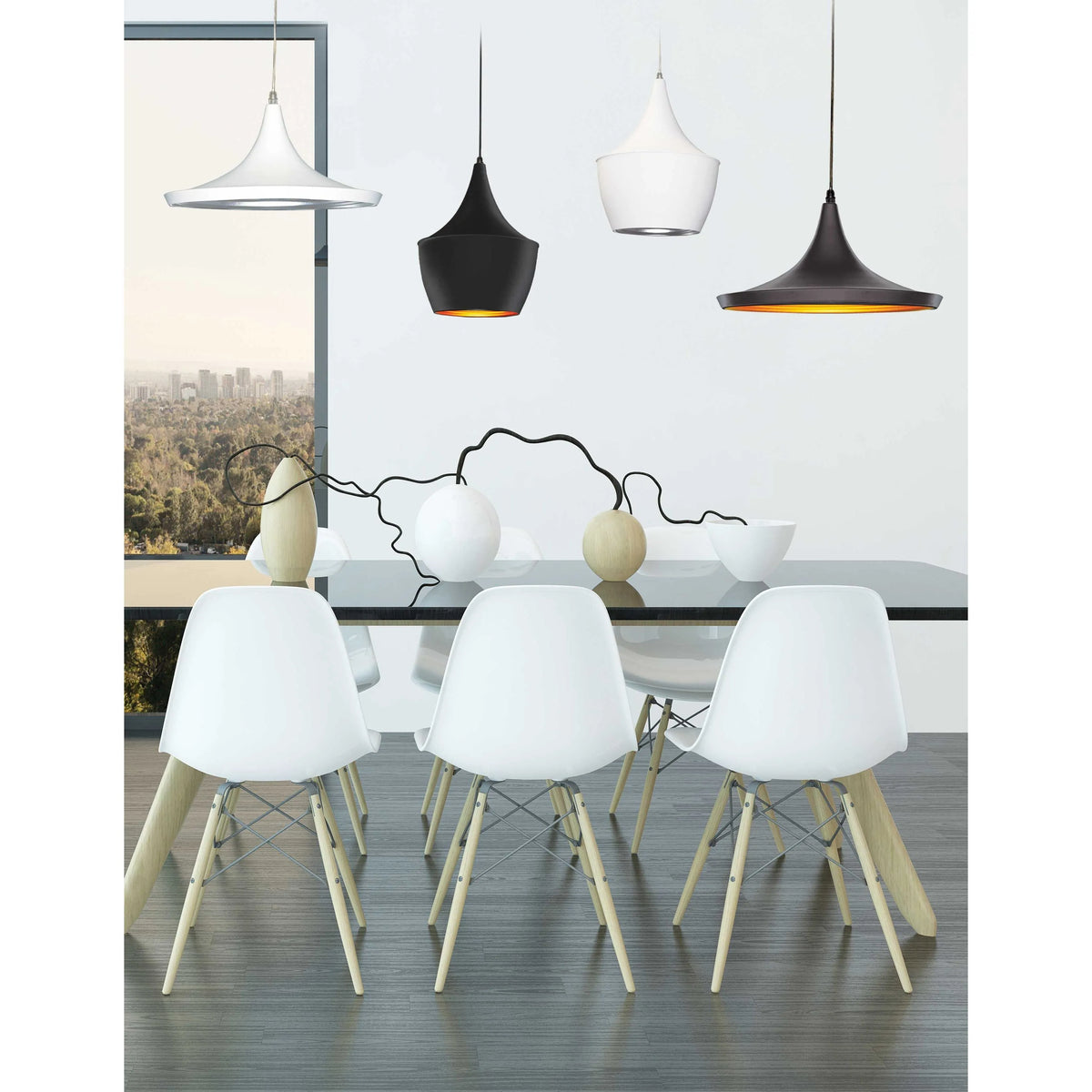 Dainolite - Helsinki Pendant - HKI-91P-BK | Montreal Lighting & Hardware