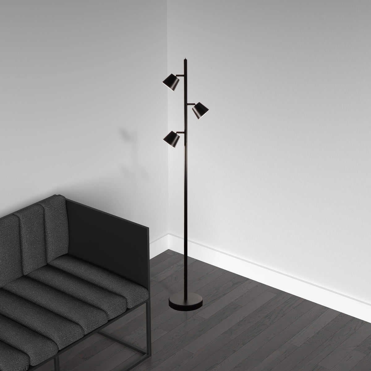 Dainolite - Modern LED Floor Lamp - 625LEDF-BK | Montreal Lighting & Hardware