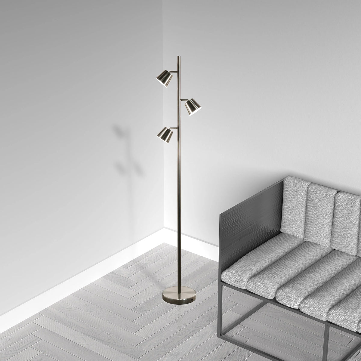 Dainolite - Modern LED Floor Lamp - 625LEDF-BK | Montreal Lighting & Hardware