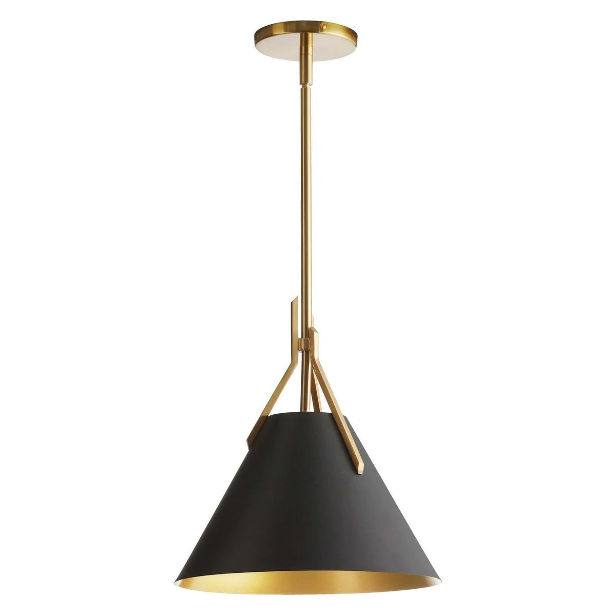 Dainolite - Nicole Pendant - NIC-101P-AGB-BK | Montreal Lighting & Hardware