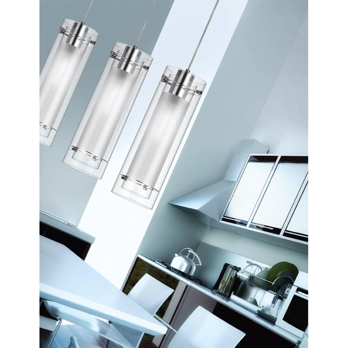 Dainolite - Pasha Pendant - 22152-CF-AGB | Montreal Lighting & Hardware