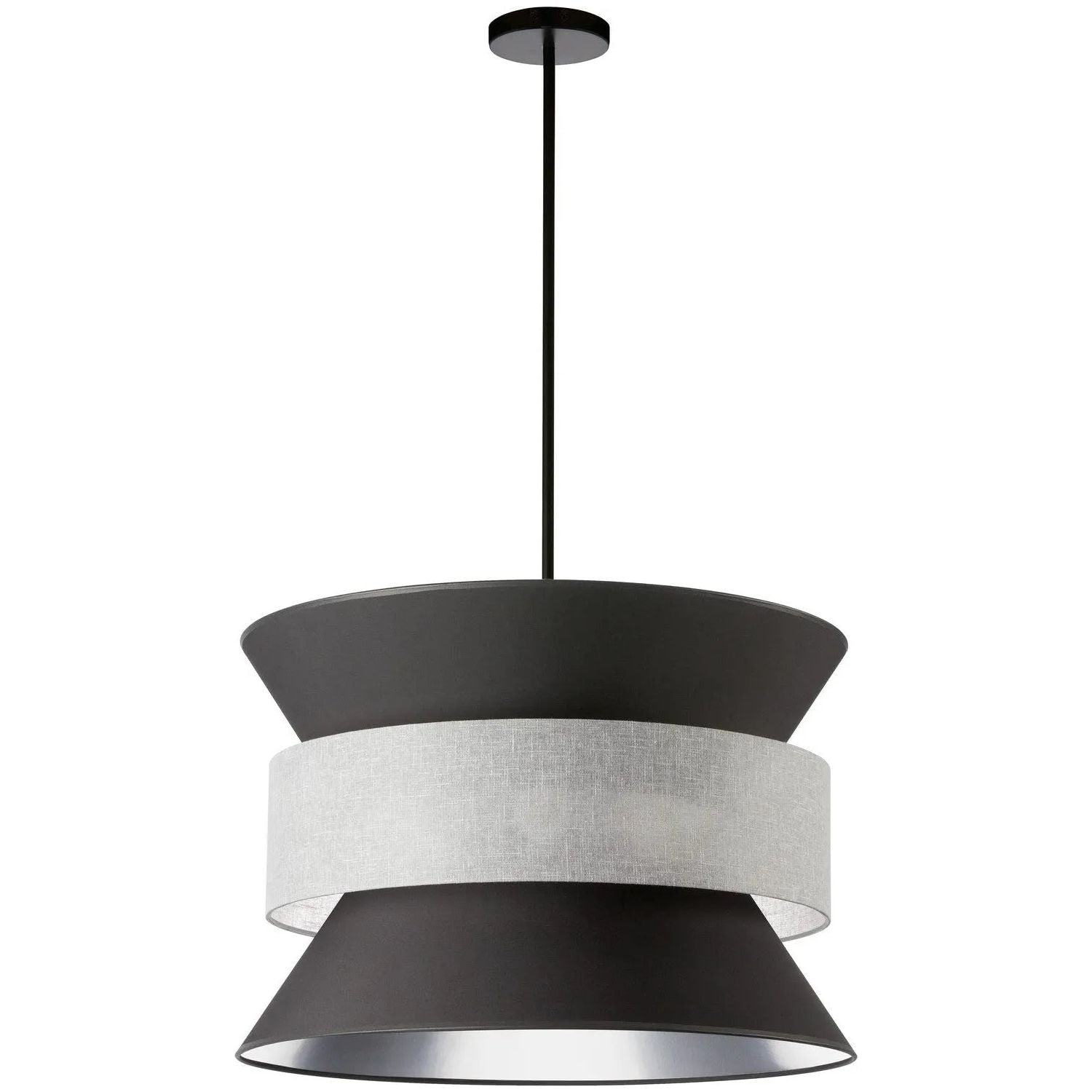 Dainolite - Questa Pendant - QUA-244P-BK-GRY | Montreal Lighting & Hardware