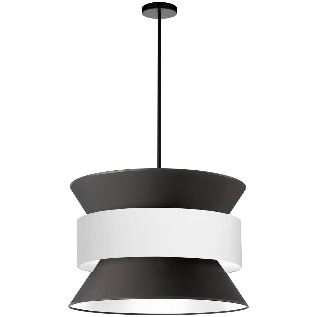 Dainolite - Questa Pendant - QUA-244P-BK-WH | Montreal Lighting & Hardware