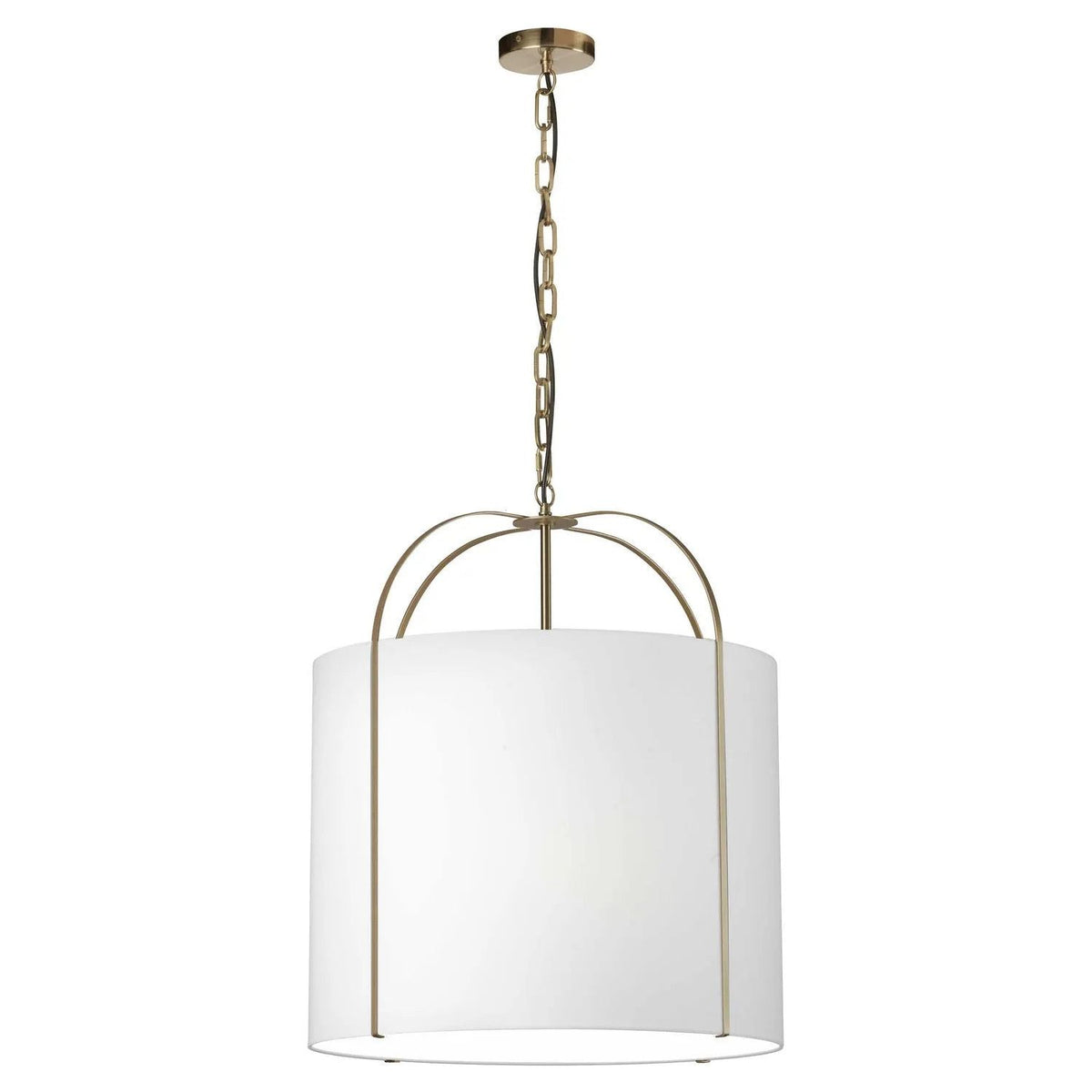 Dainolite - Quincy Pendant - QCY-221P-GLD-WH | Montreal Lighting & Hardware