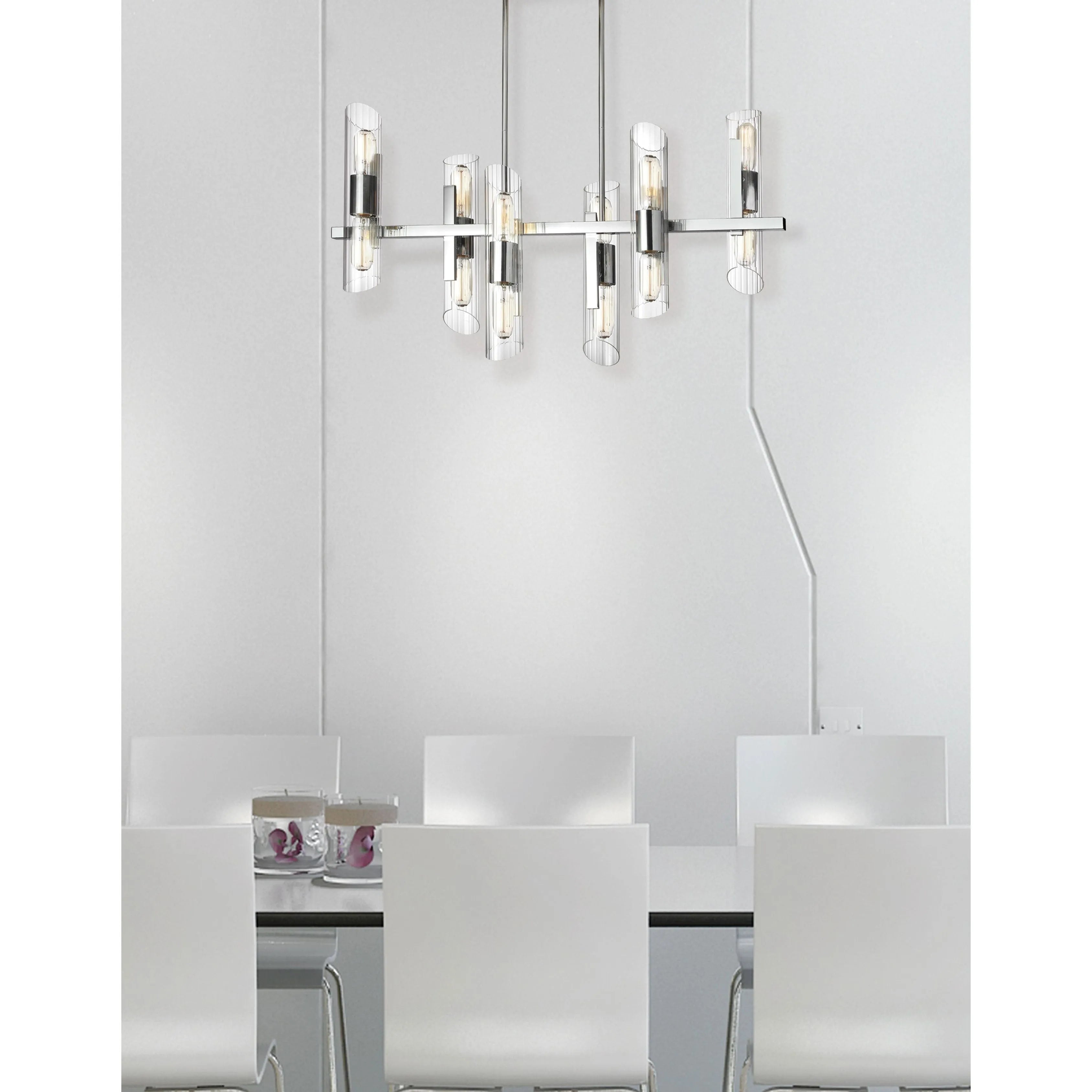 Dainolite - Samantha-Chandelier - SAM-4012HC-AGB | Montreal Lighting & Hardware