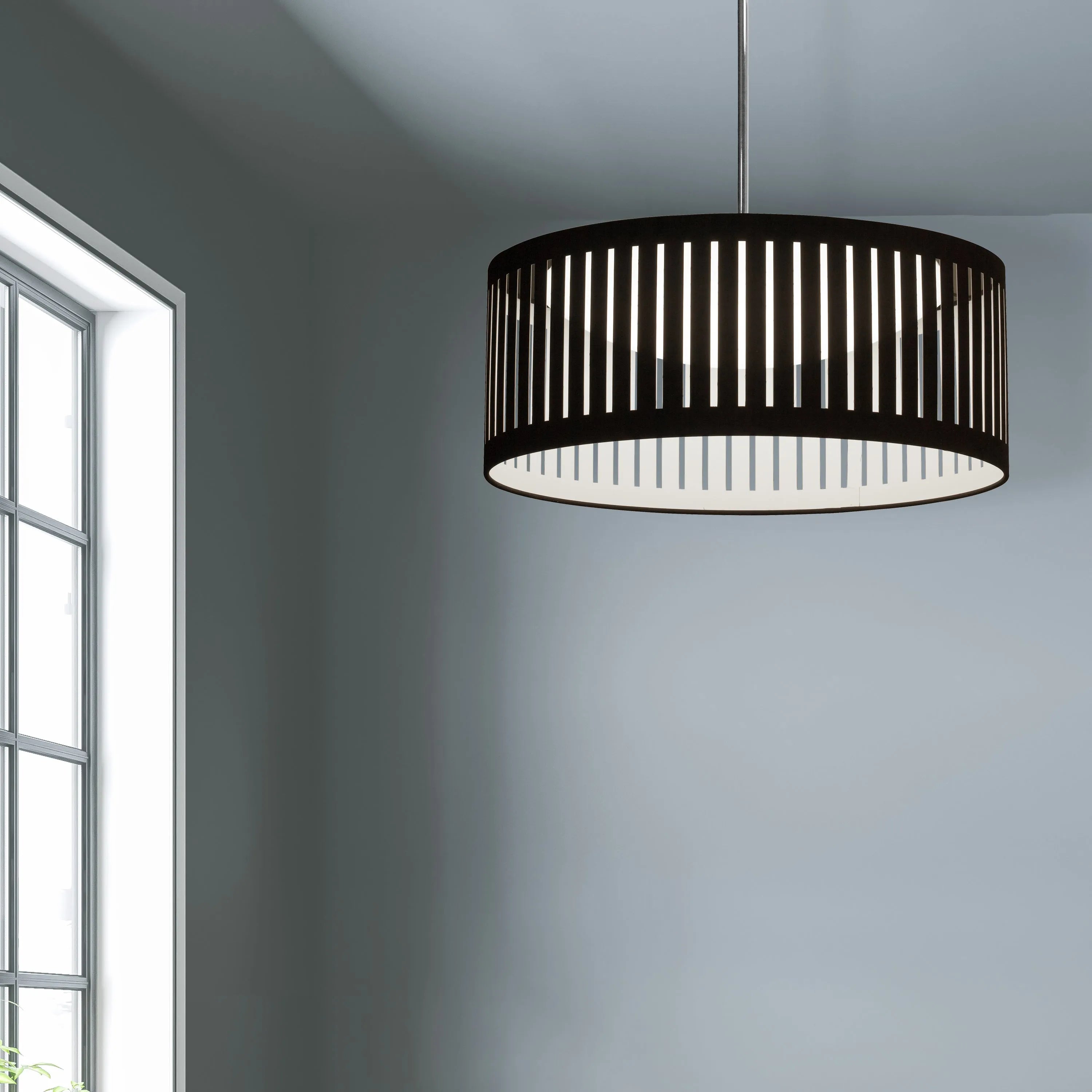 Dainolite - Slit Drum LED Pendant - SDLED-20P-BK | Montreal Lighting & Hardware