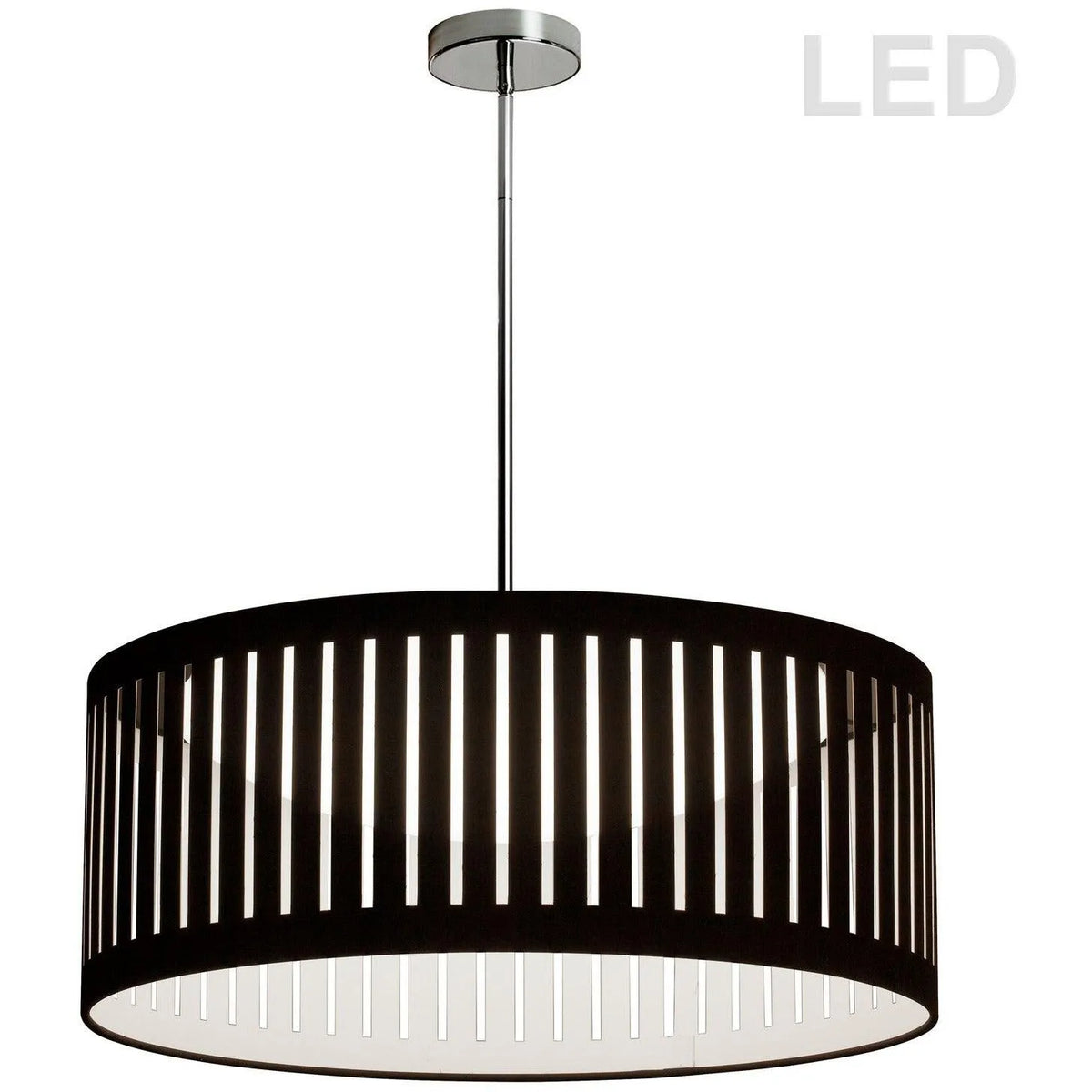 Dainolite - Slit Drum LED Pendant - SDLED-20P-BK | Montreal Lighting & Hardware