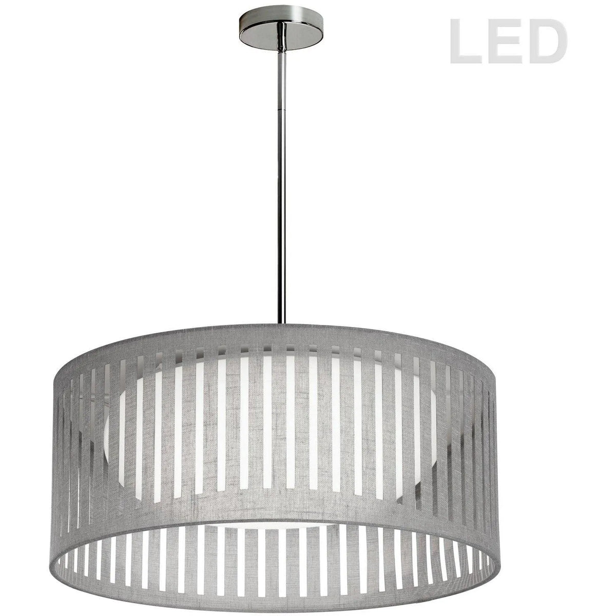 Dainolite - Slit Drum LED Pendant - SDLED-20P-GRY | Montreal Lighting & Hardware