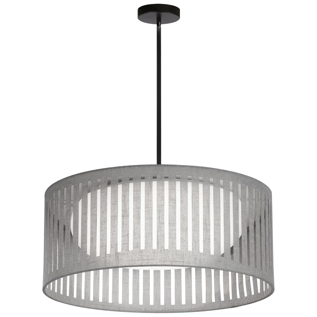 Dainolite - Slit Drum LED Pendant - SDLED-20P-MB-GRY | Montreal Lighting & Hardware