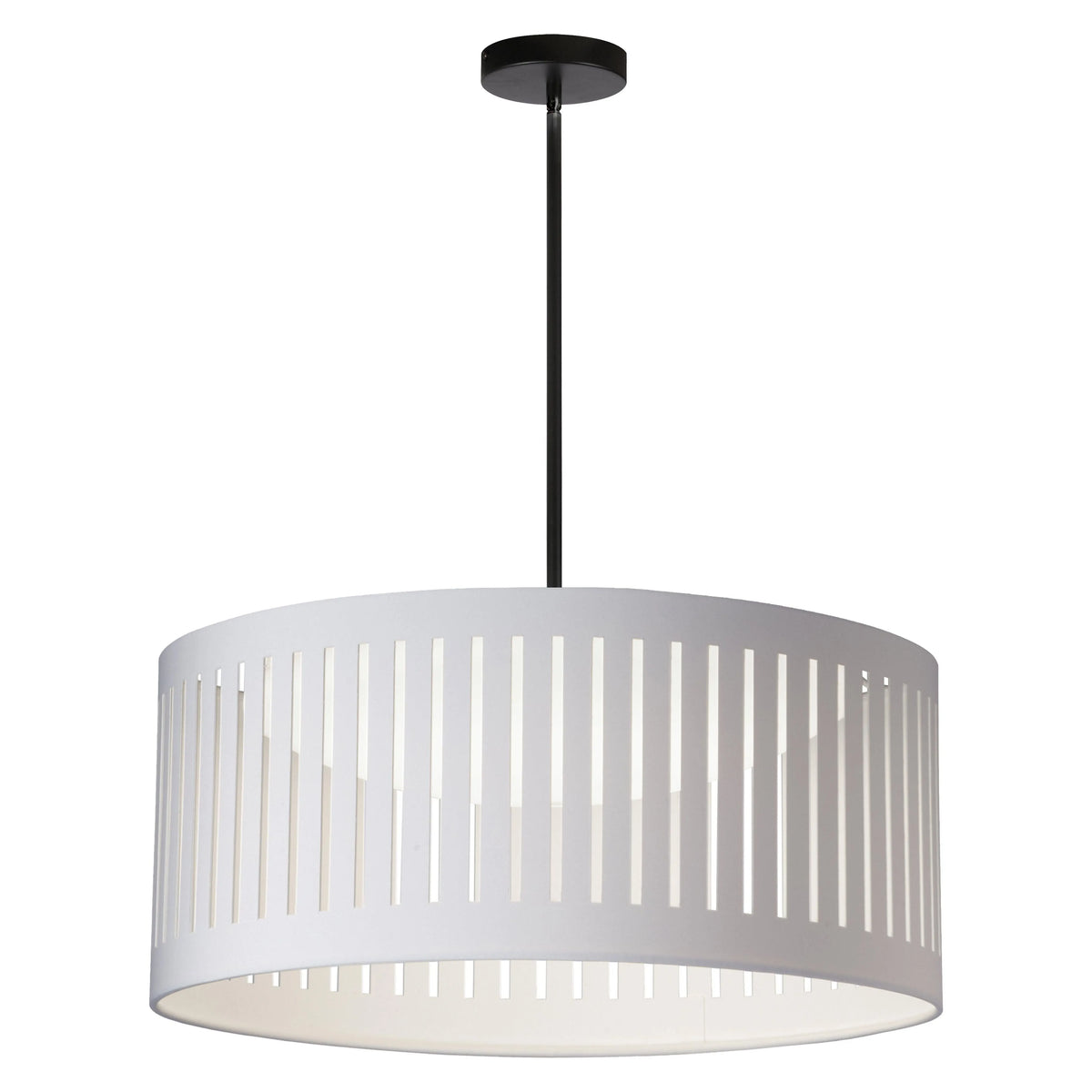 Dainolite - Slit Drum LED Pendant - SDLED-20P-MB-WH | Montreal Lighting & Hardware