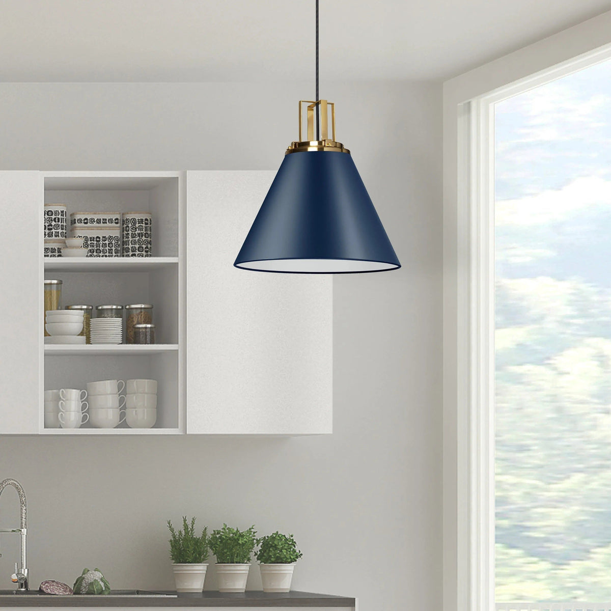 Dainolite - Sonus Pendant - SNS-141P-CB-AGB | Montreal Lighting & Hardware