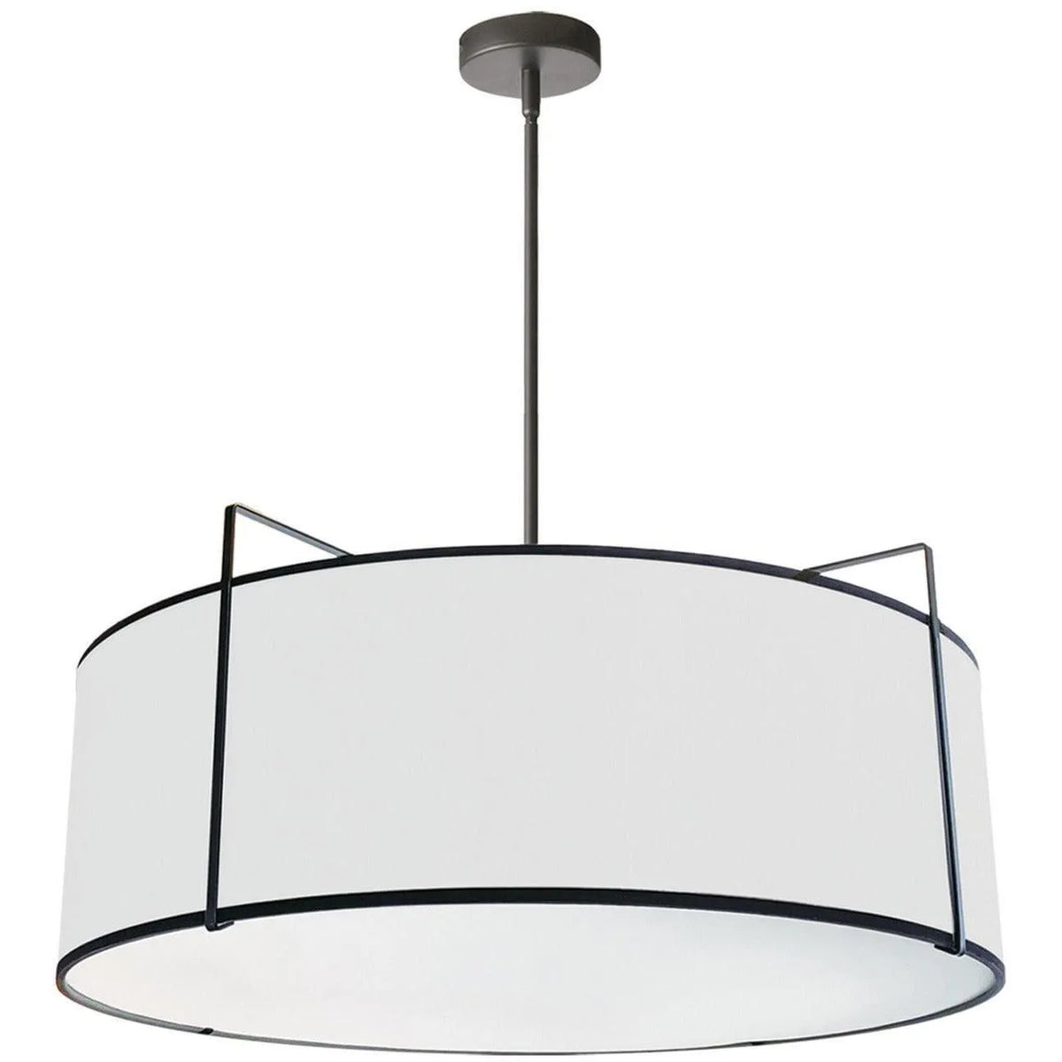 Dainolite - Trapazoid Pendant - TRA-244P-BK-WH | Montreal Lighting & Hardware