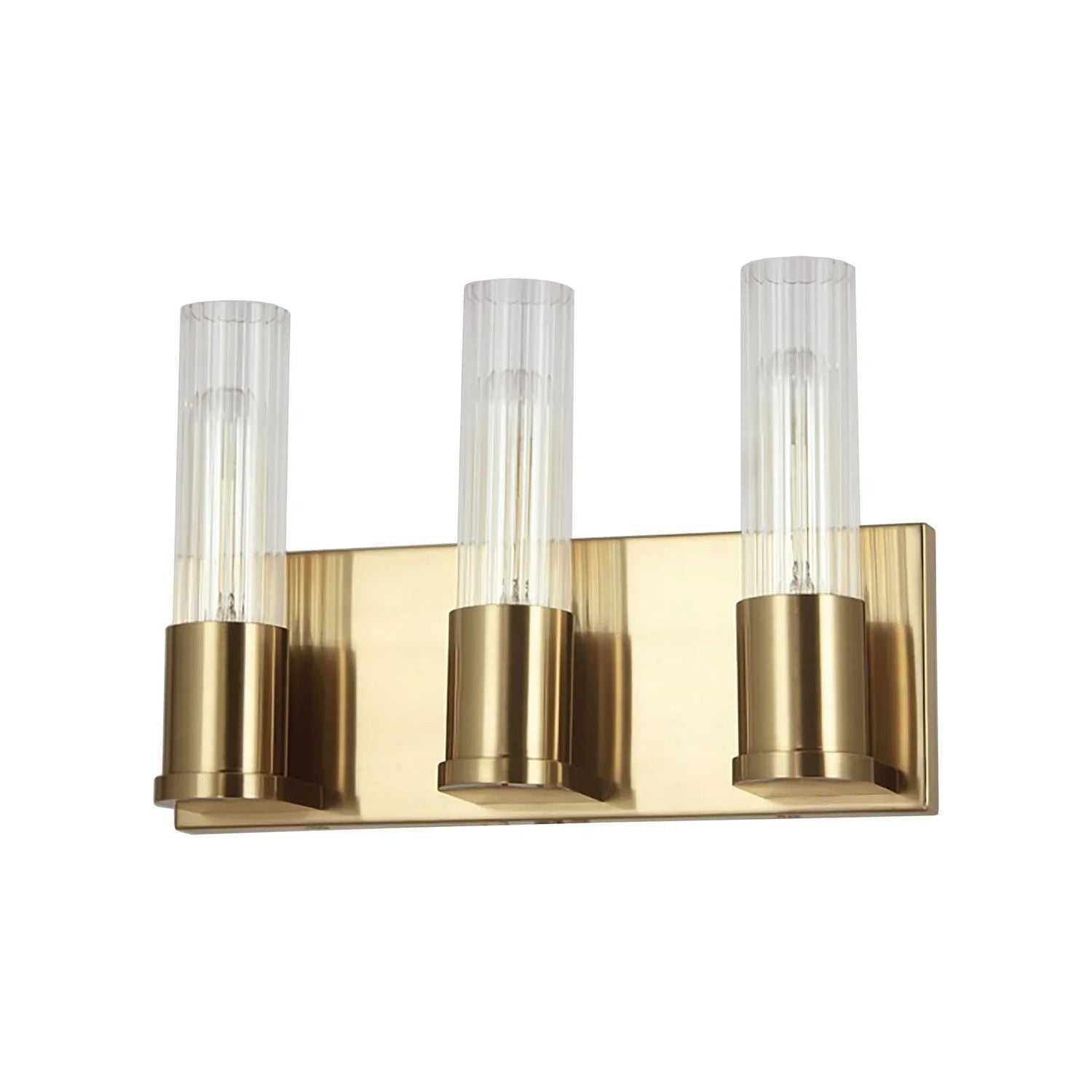 Dainolite - Tube Vanity - TBE-123W-AGB | Montreal Lighting & Hardware