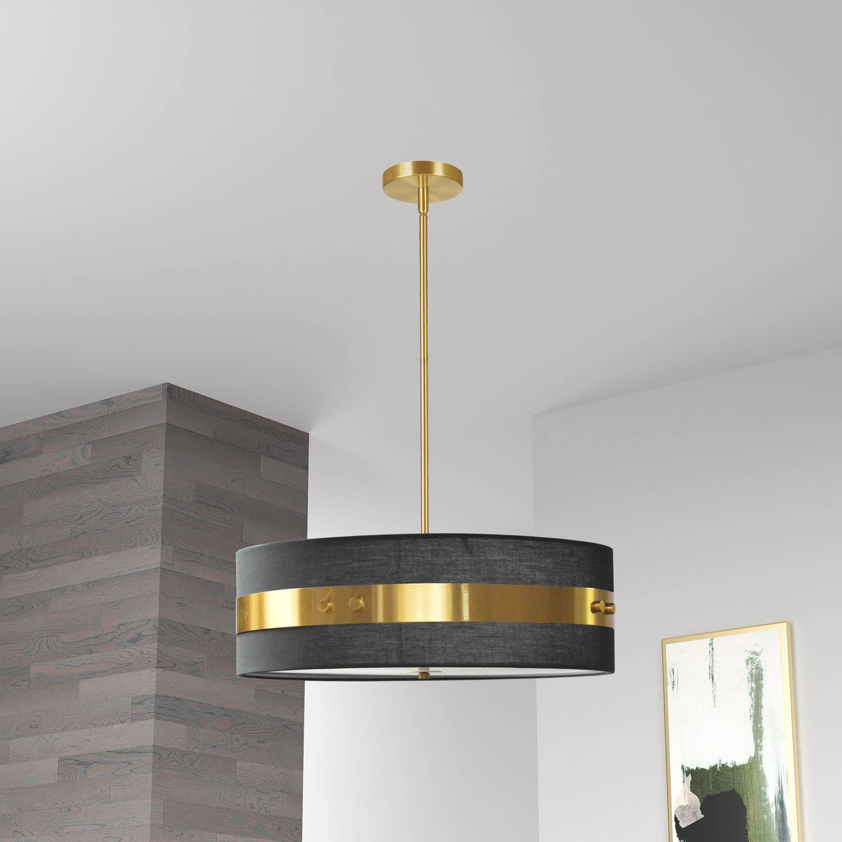 Dainolite - Willshire Pendant - WIL-224P-AGB-BK | Montreal Lighting & Hardware