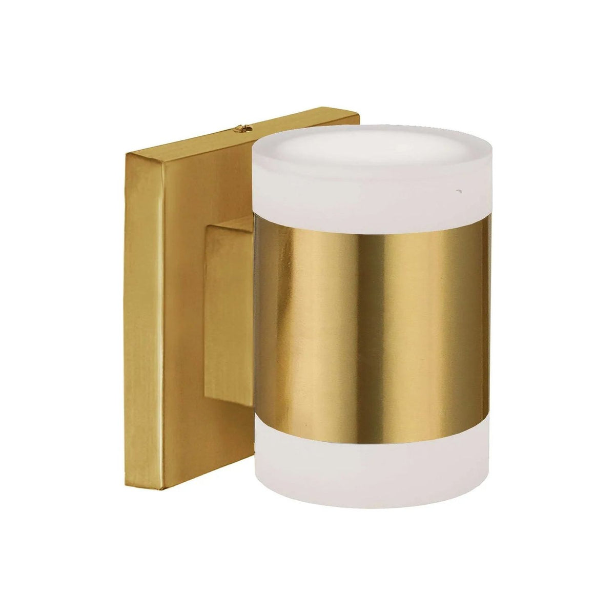 Dainolite - Wilson Round LED Wall Sconce - WLS-514LEDW-AGB | Montreal Lighting & Hardware