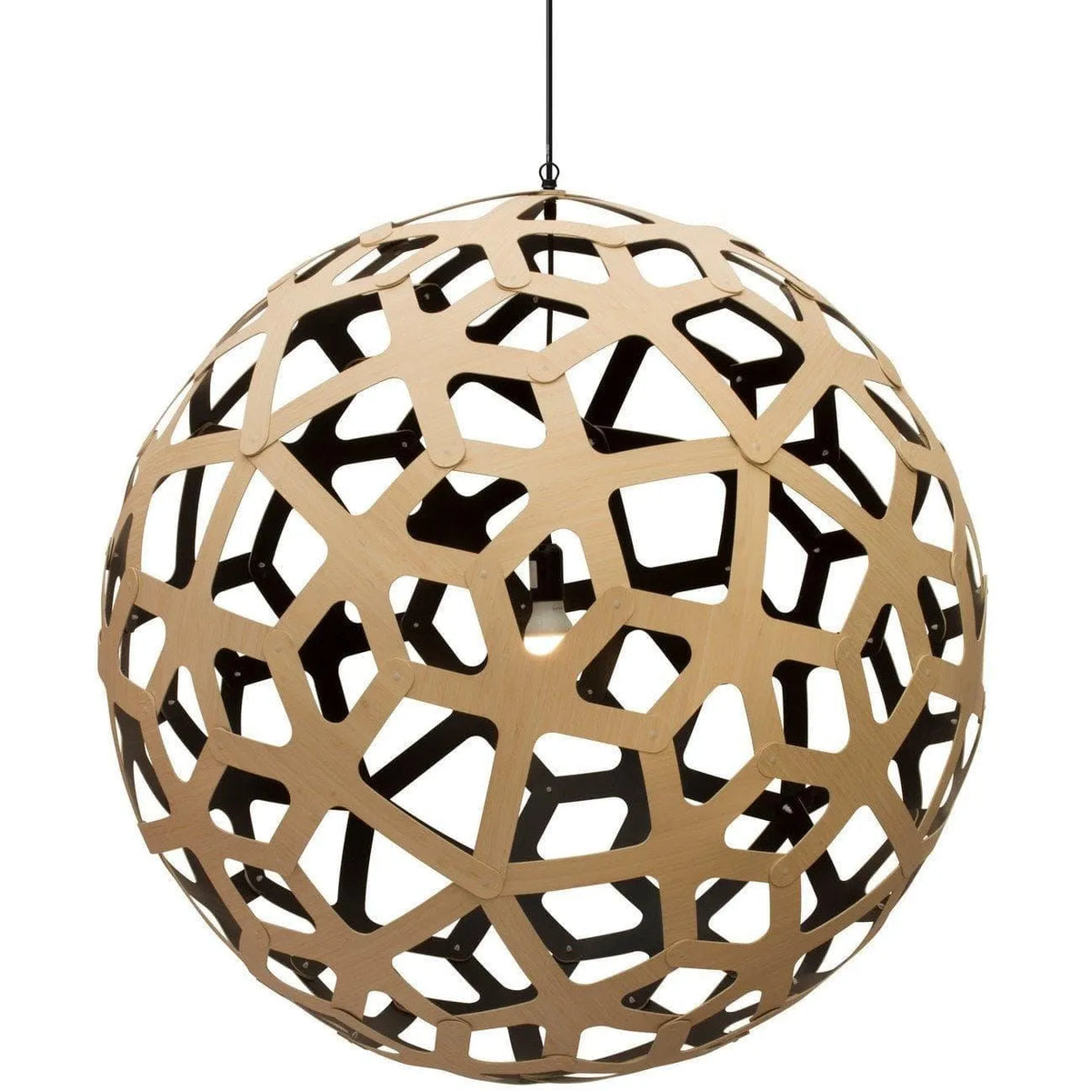 David Trubridge - Coral 1000 Pendant - COR-1000-BLK-BLK | Montreal Lighting & Hardware