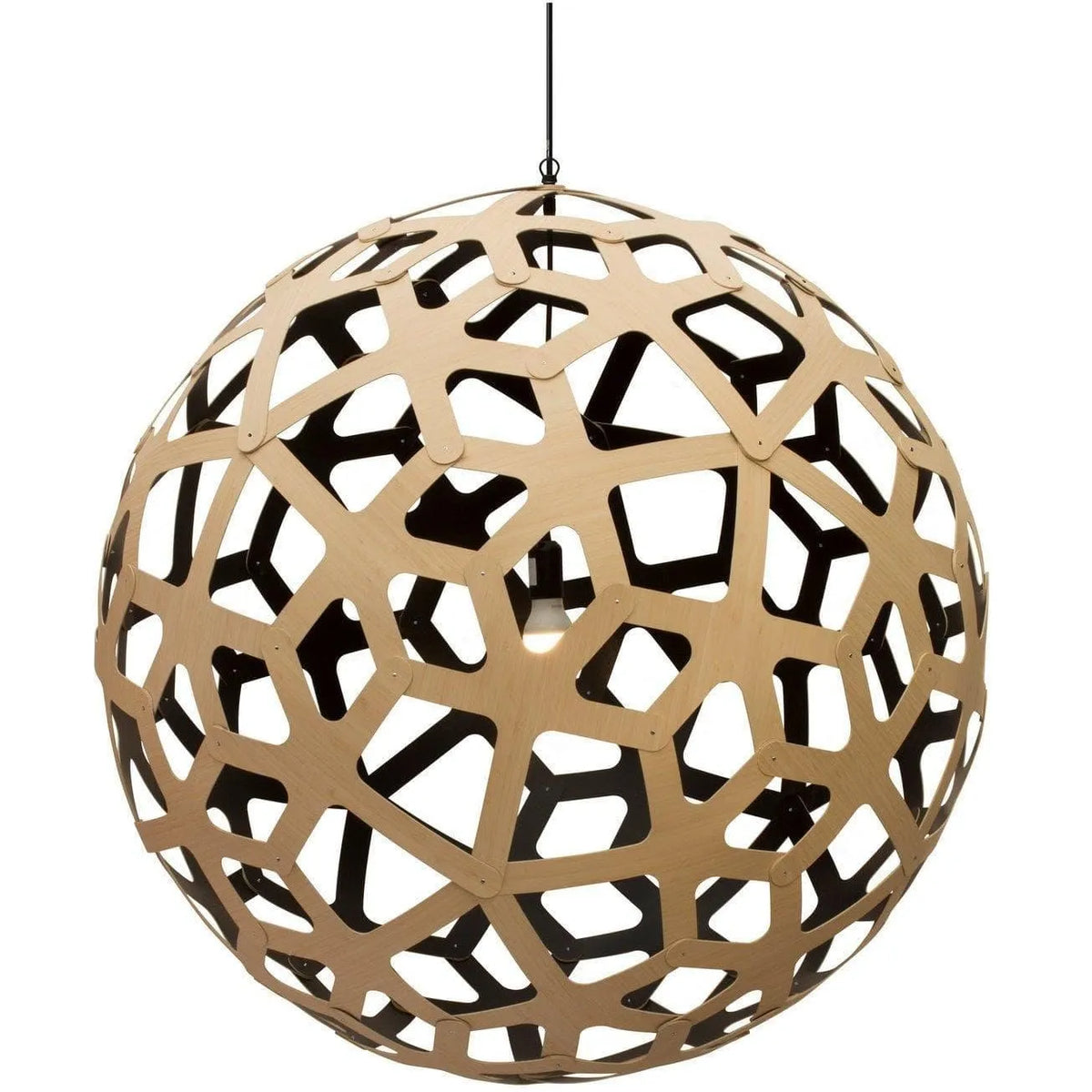 David Trubridge - Coral 1600 Pendant - COR-1600-BLK-BLK | Montreal Lighting & Hardware