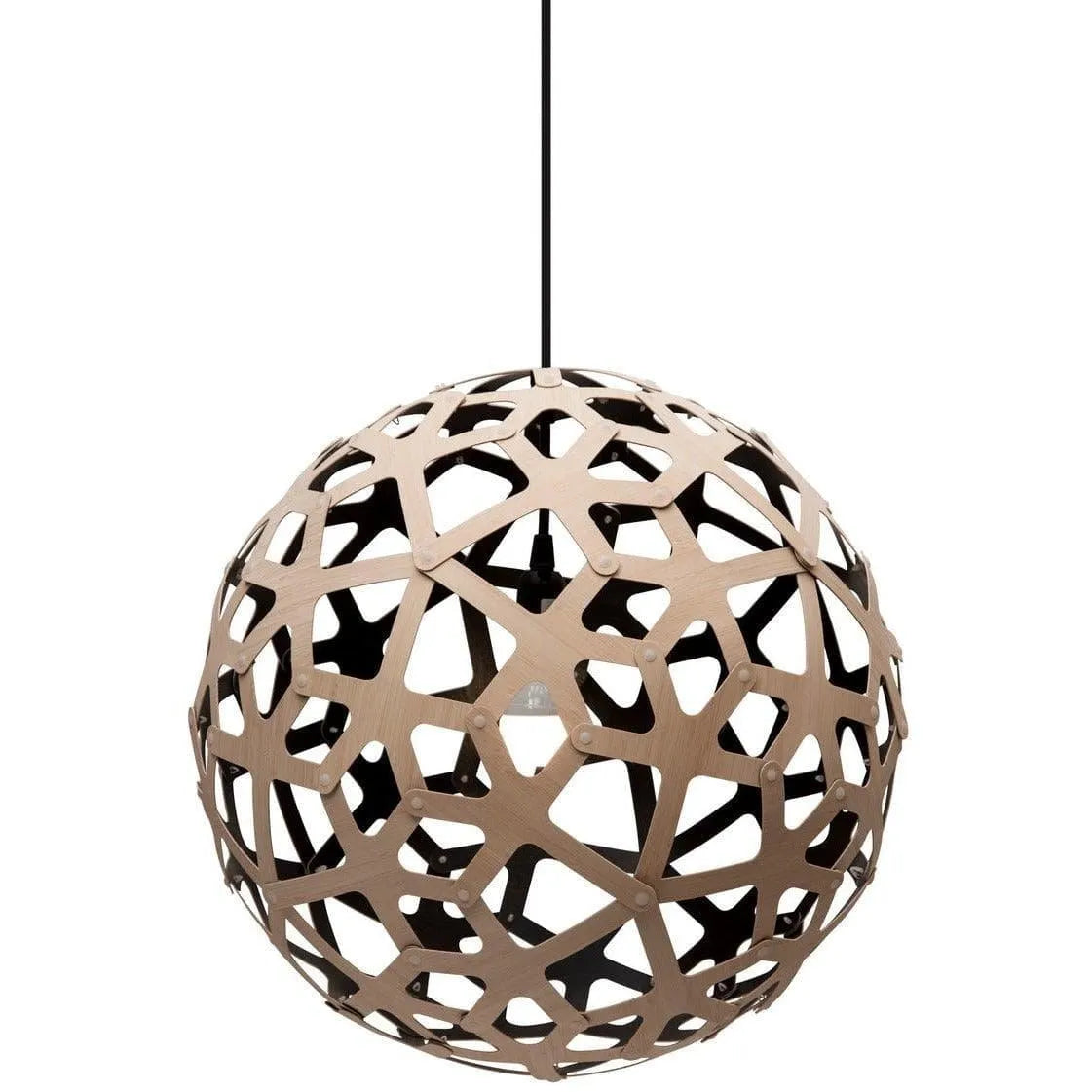 David Trubridge - Coral 400 Pendant - COR-0400-BLK-BLK | Montreal Lighting & Hardware