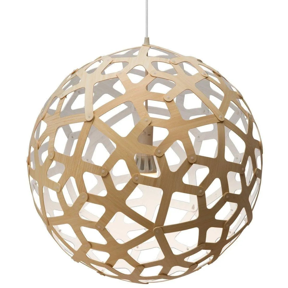 David Trubridge - Coral 600 Pendant - COR-0600-BLK-BLK | Montreal Lighting & Hardware