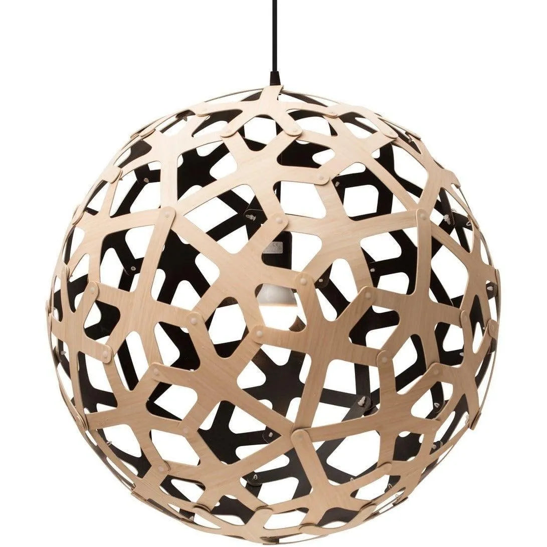 David Trubridge - Coral 600 Pendant - COR-0600-BLK-BLK | Montreal Lighting & Hardware