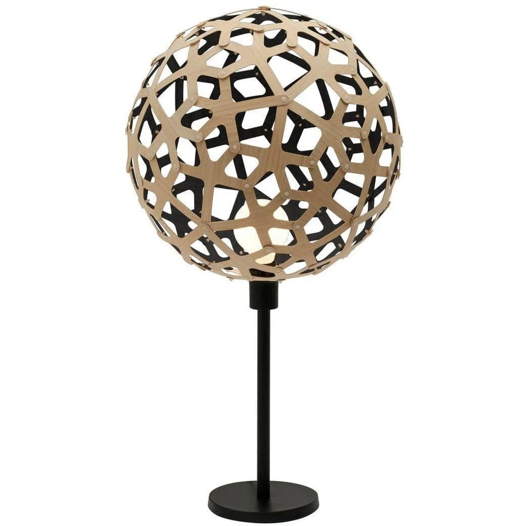 David Trubridge - Coral Table Lamp - COR-TABL-BLK-BLK | Montreal Lighting & Hardware