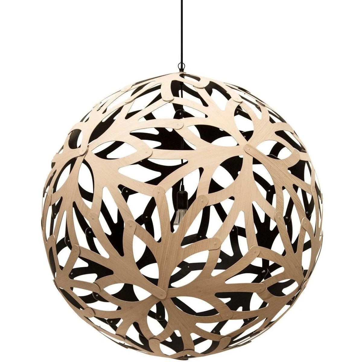 David Trubridge - Floral 1000 Pendant - FLO-1000-BLK-BLK | Montreal Lighting & Hardware