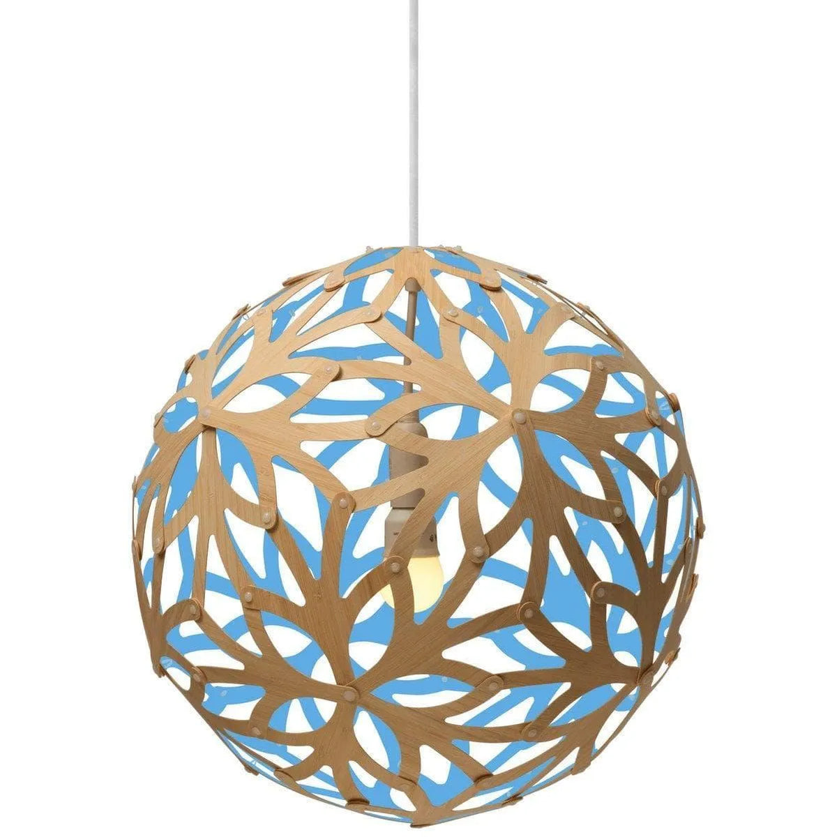 David Trubridge - Floral 400 Pendant - FLO-0400-BLK-BLK | Montreal Lighting & Hardware