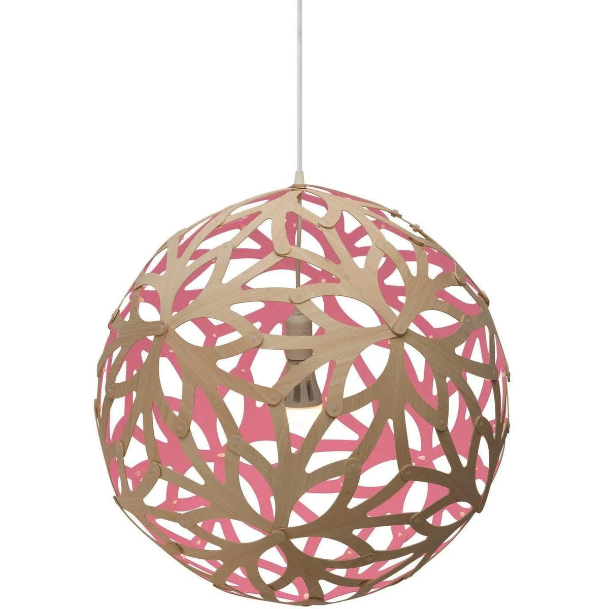 David Trubridge - Floral 600 Pendant - FLO-0600-BLK-BLK | Montreal Lighting & Hardware