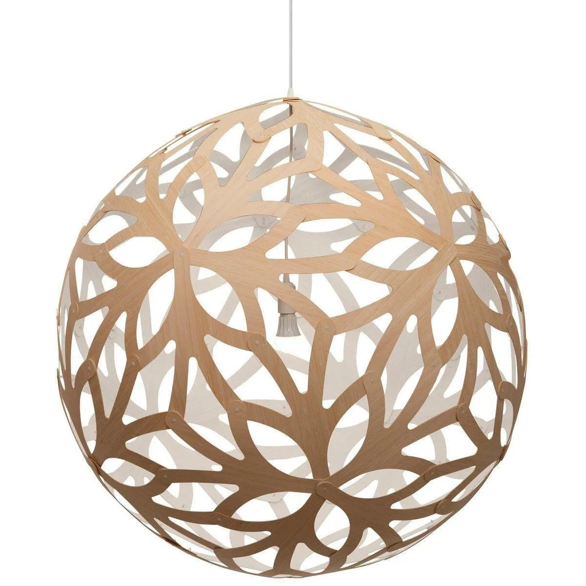 David Trubridge - Floral 800 Pendant - FLO-0800-BLK-BLK | Montreal Lighting & Hardware