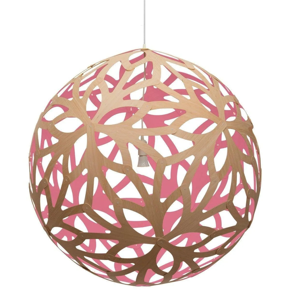 David Trubridge - Floral 800 Pendant - FLO-0800-BLK-BLK | Montreal Lighting & Hardware