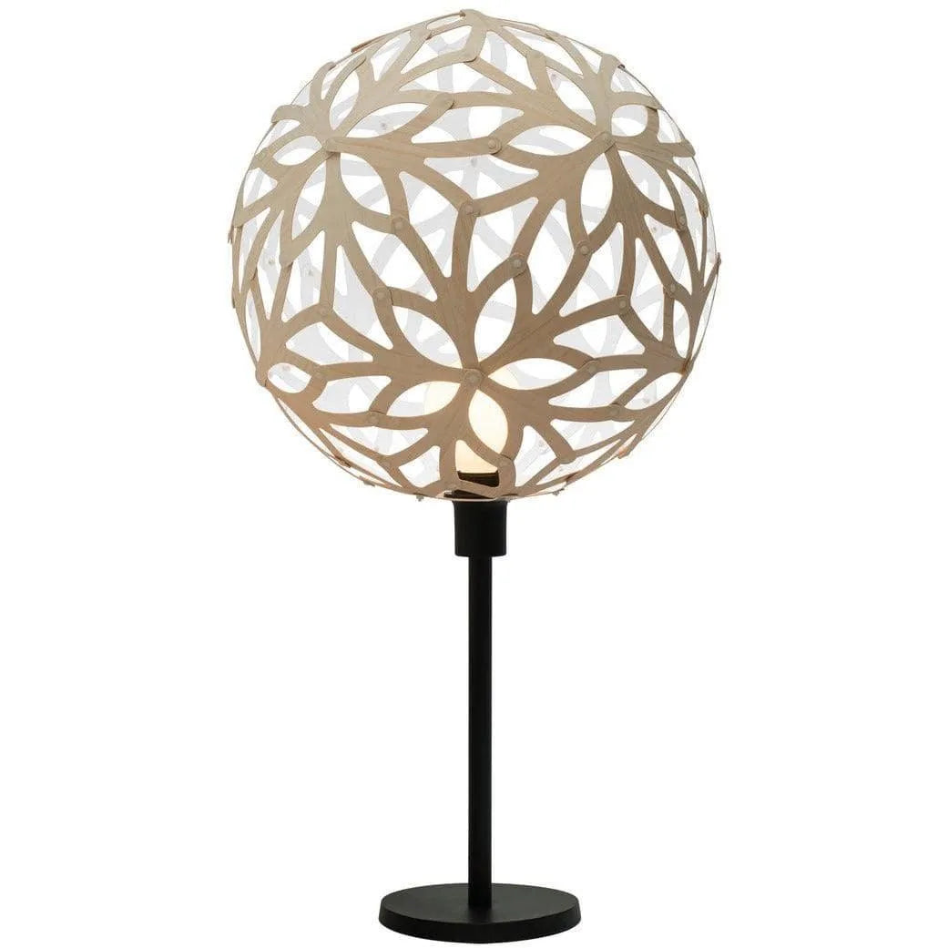 David Trubridge - Floral Table Lamp - FLO-TABL-BLK-BLK | Montreal Lighting & Hardware