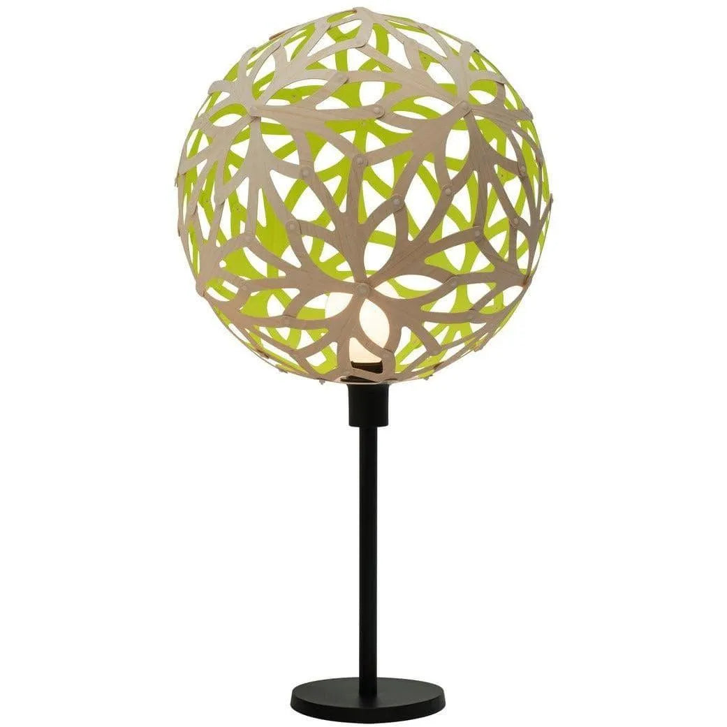 David Trubridge - Floral Table Lamp - FLO-TABL-BLK-BLK | Montreal Lighting & Hardware