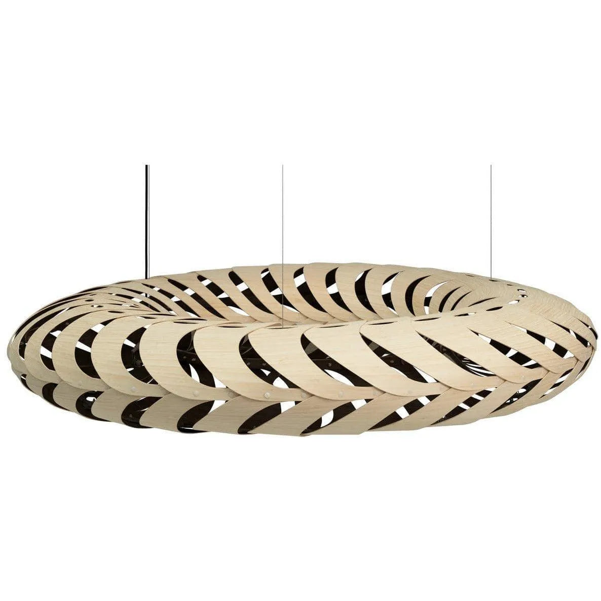 David Trubridge - Maru 1100 Pendant - MAR-1100-BLK-BLK | Montreal Lighting & Hardware