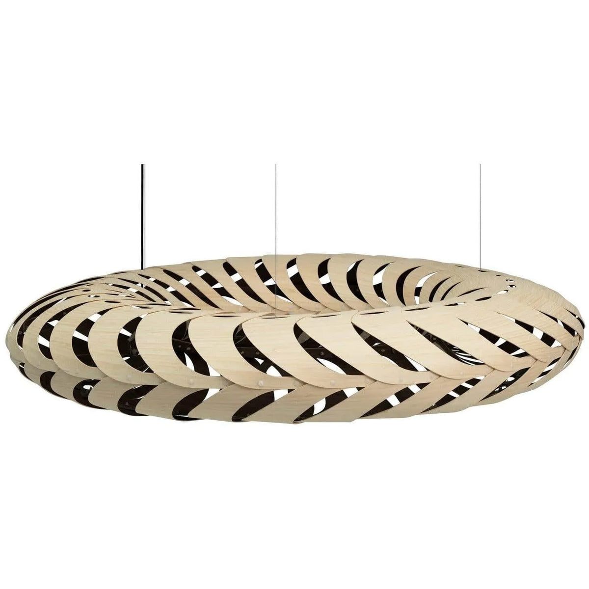 David Trubridge - Maru 1400 Pendant - MAR-1400-BLK-BLK | Montreal Lighting & Hardware