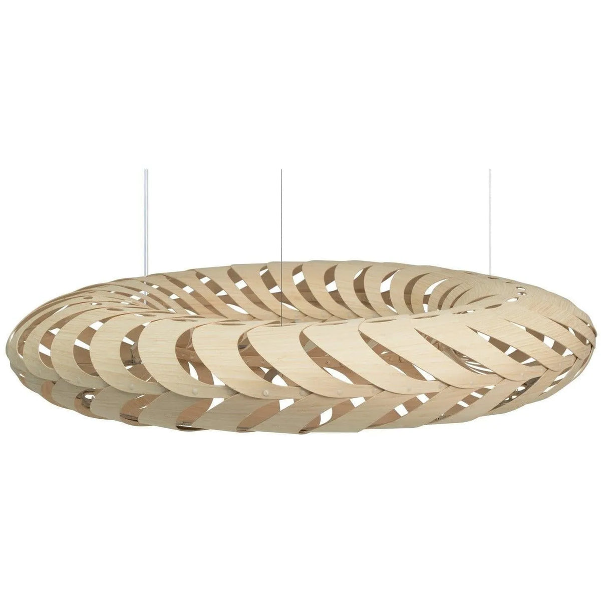 David Trubridge - Maru 1400 Pendant - MAR-1400-BLK-BLK | Montreal Lighting & Hardware