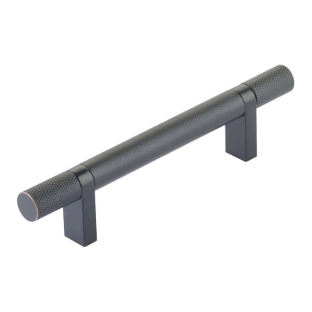 Emtek - Emtek Select Bar Cabinet Pull Knurled Bar - 84153.RCBUS10B.KNUS10B | Montreal Lighting & Hardware