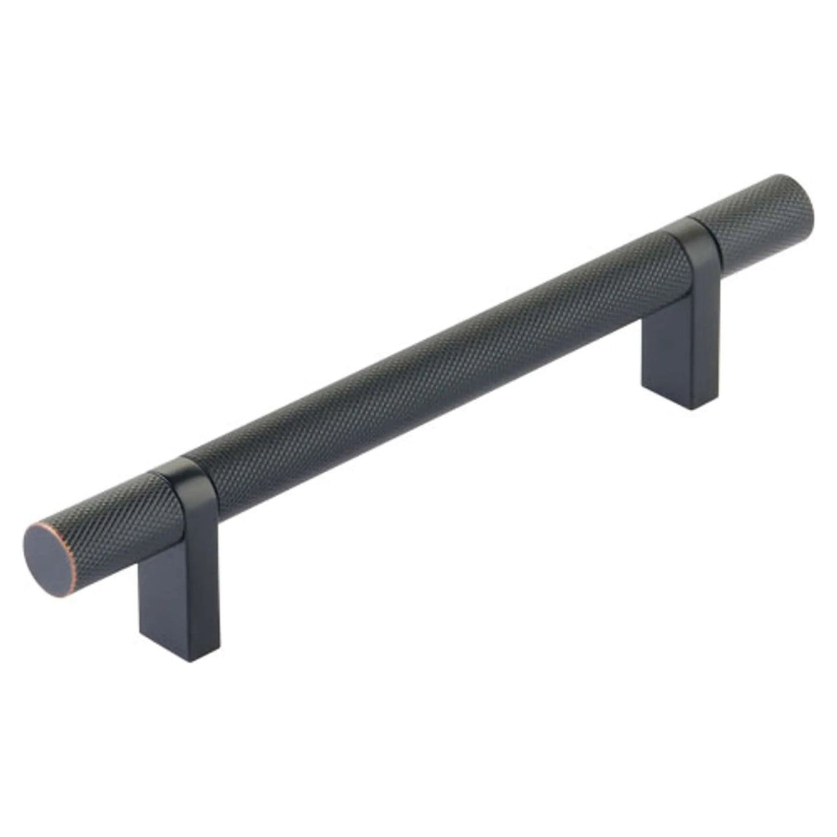 Emtek - Emtek Select Bar Cabinet Pull Knurled Bar - 84154.RCBUS10B.KNUS10B | Montreal Lighting & Hardware